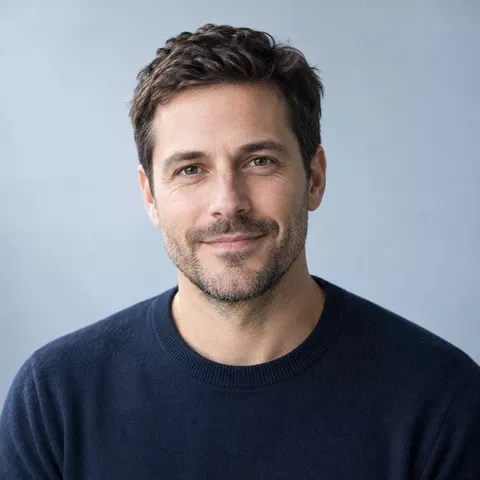 AI-generated illustrative portrait, not a photograph of Michael Johnson